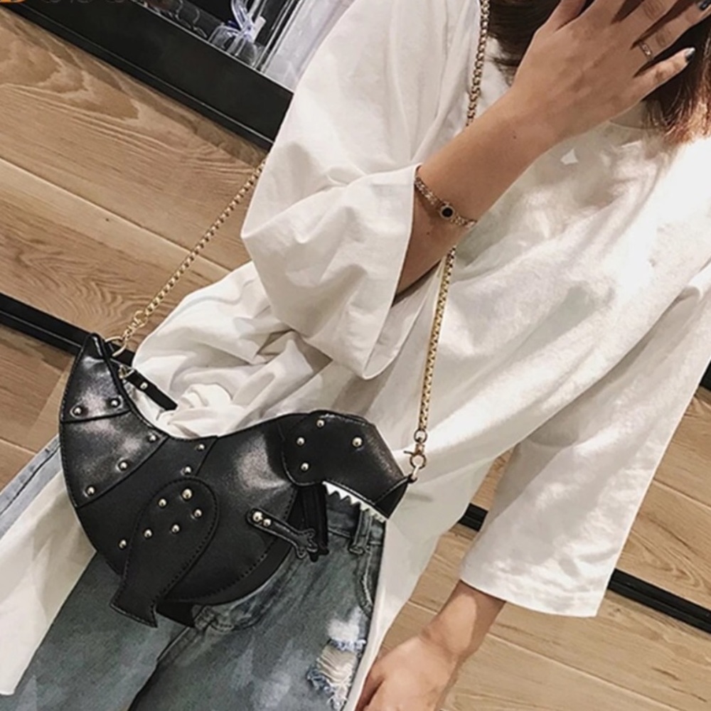 Black T-Rex Mini Crossbody Bag - Picture 2 of 7